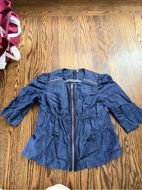 Sine Midnight Blue Denim Top with Size 2